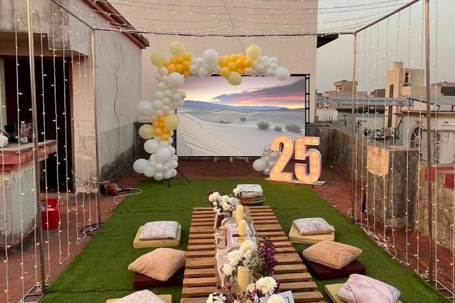 Giant 180" Projector Screen with Stand