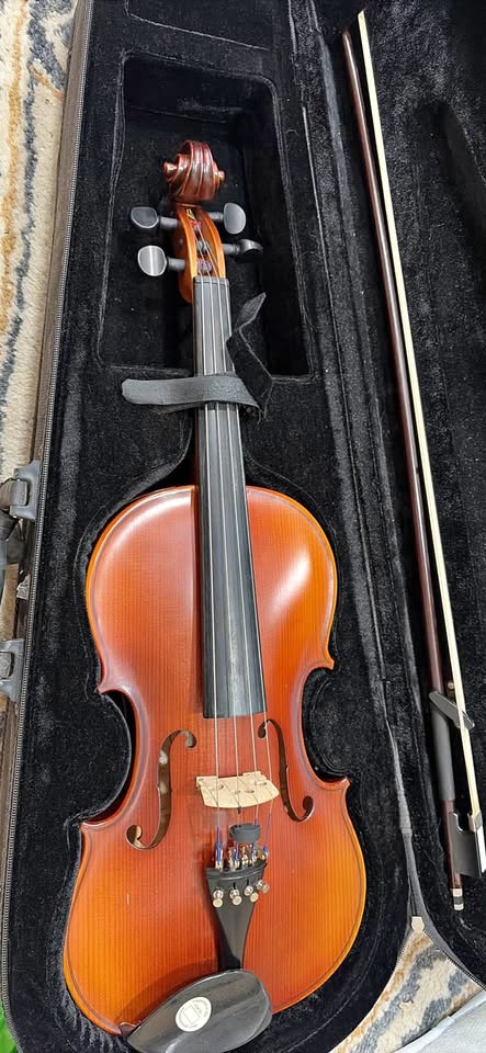 Violin with Case and Bow
