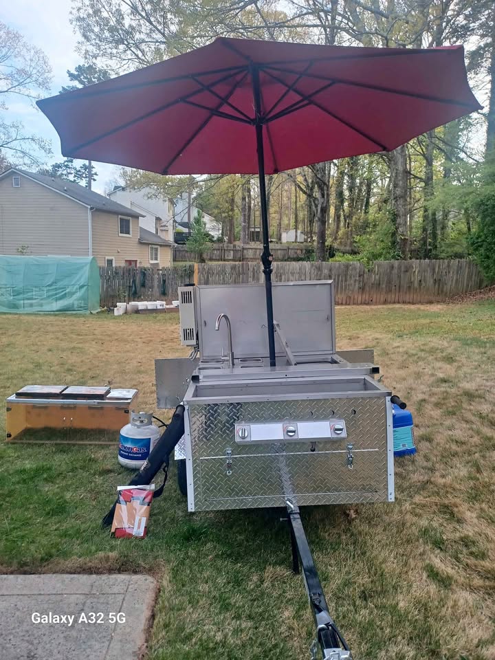 Fish, Chicken & Hot Dog Street Cart
