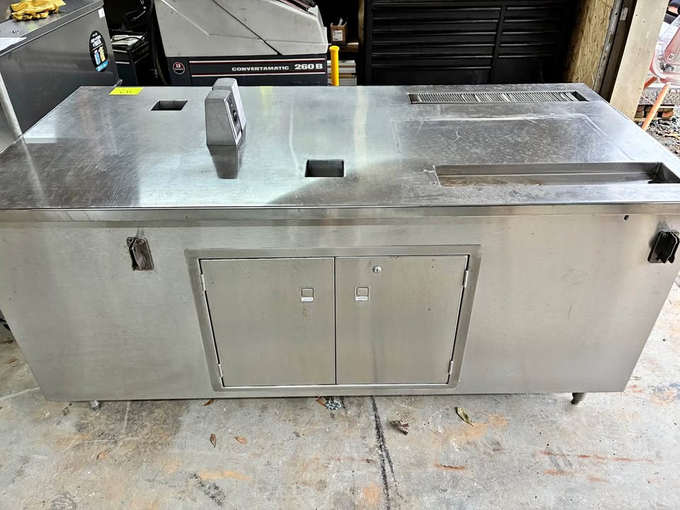 Stainless Steel Beverage and Work Table