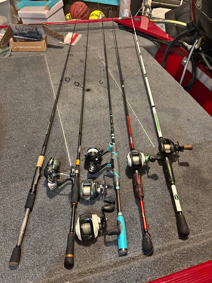 Baitcasting and Spinning Rod Bundle