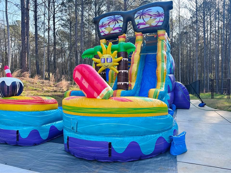 Bounce House with Waterslide Combo