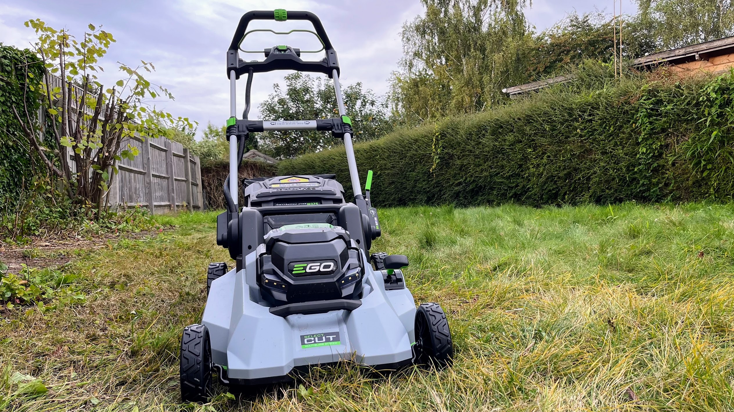 EGO Electric Mower with Two Batteries